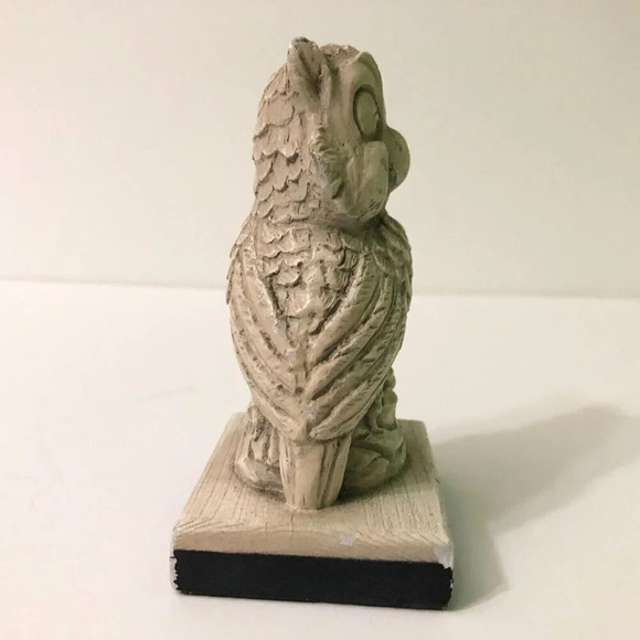 Vintage A Santini Resin Owl Sculpture Classic Figure Made in Italy 4.5 Inch Tall - Picture 11 of 16
